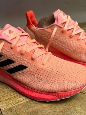 Adidas Women’s Coral/Black Athletic Running Shoes